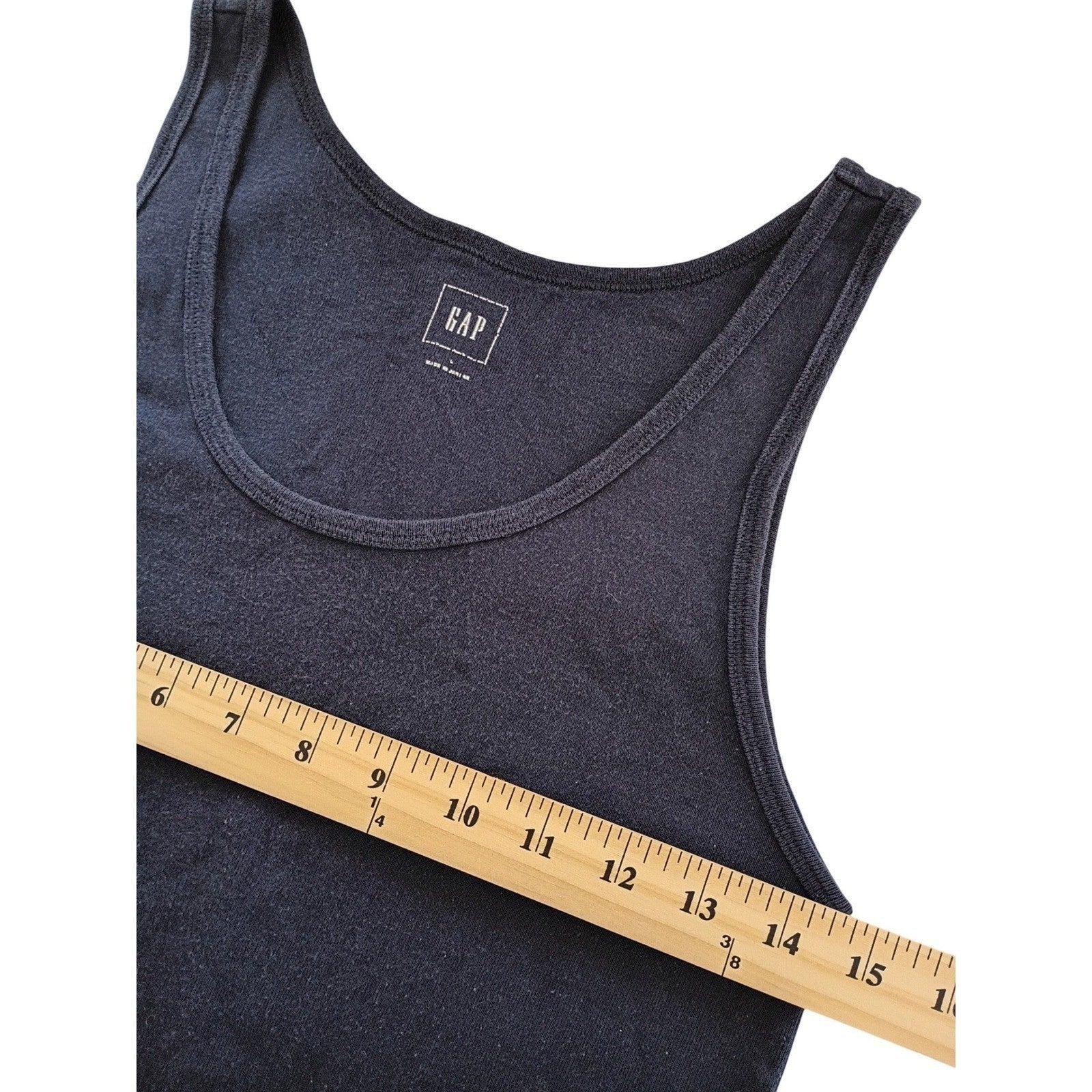 GAP Mens Tank Top Navy Blue Size L Cotton Modal Blend Basic Everyday