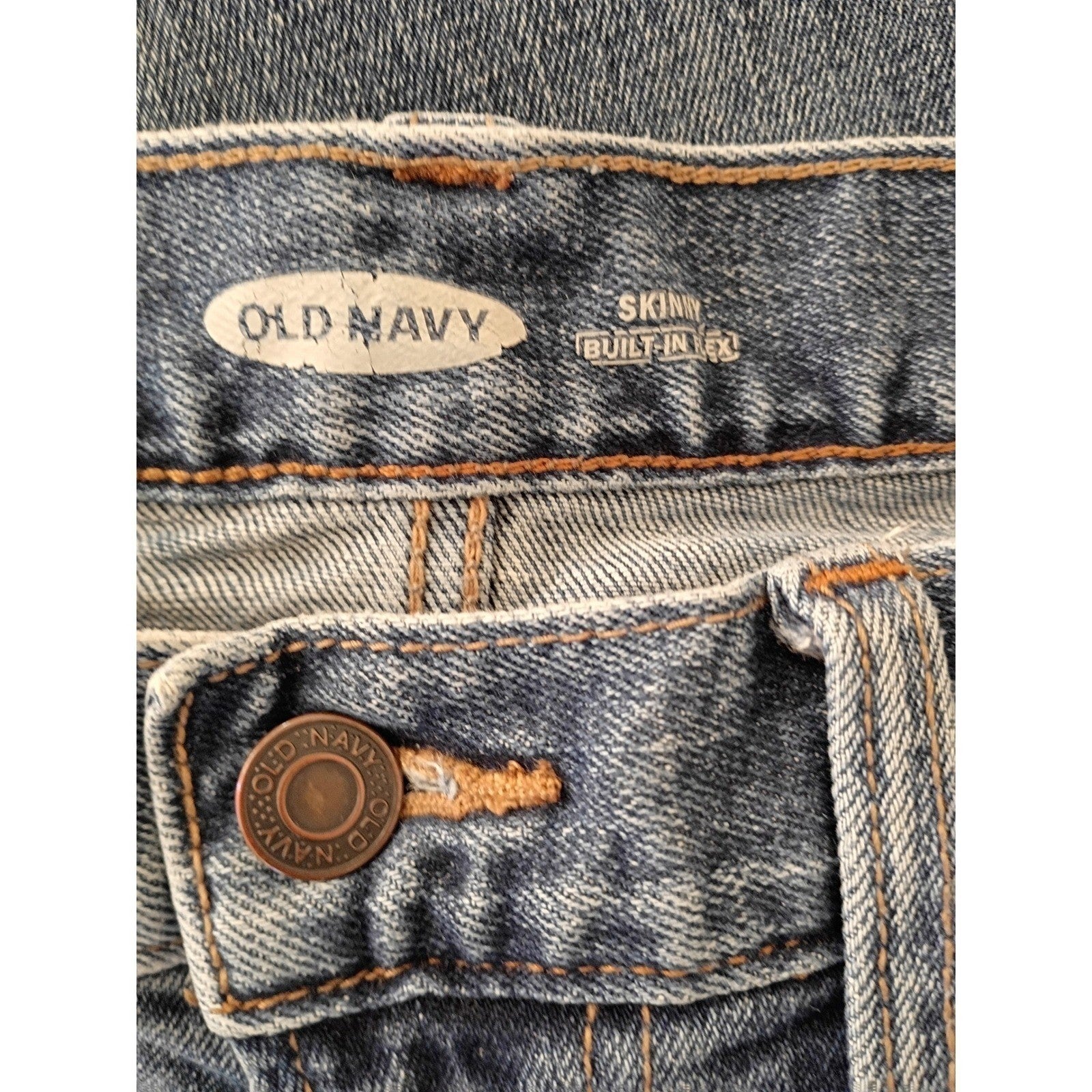 Old Navy Built-In Flex Skinny Jeans Medium Wash Men's 30x32 Stretch Denim