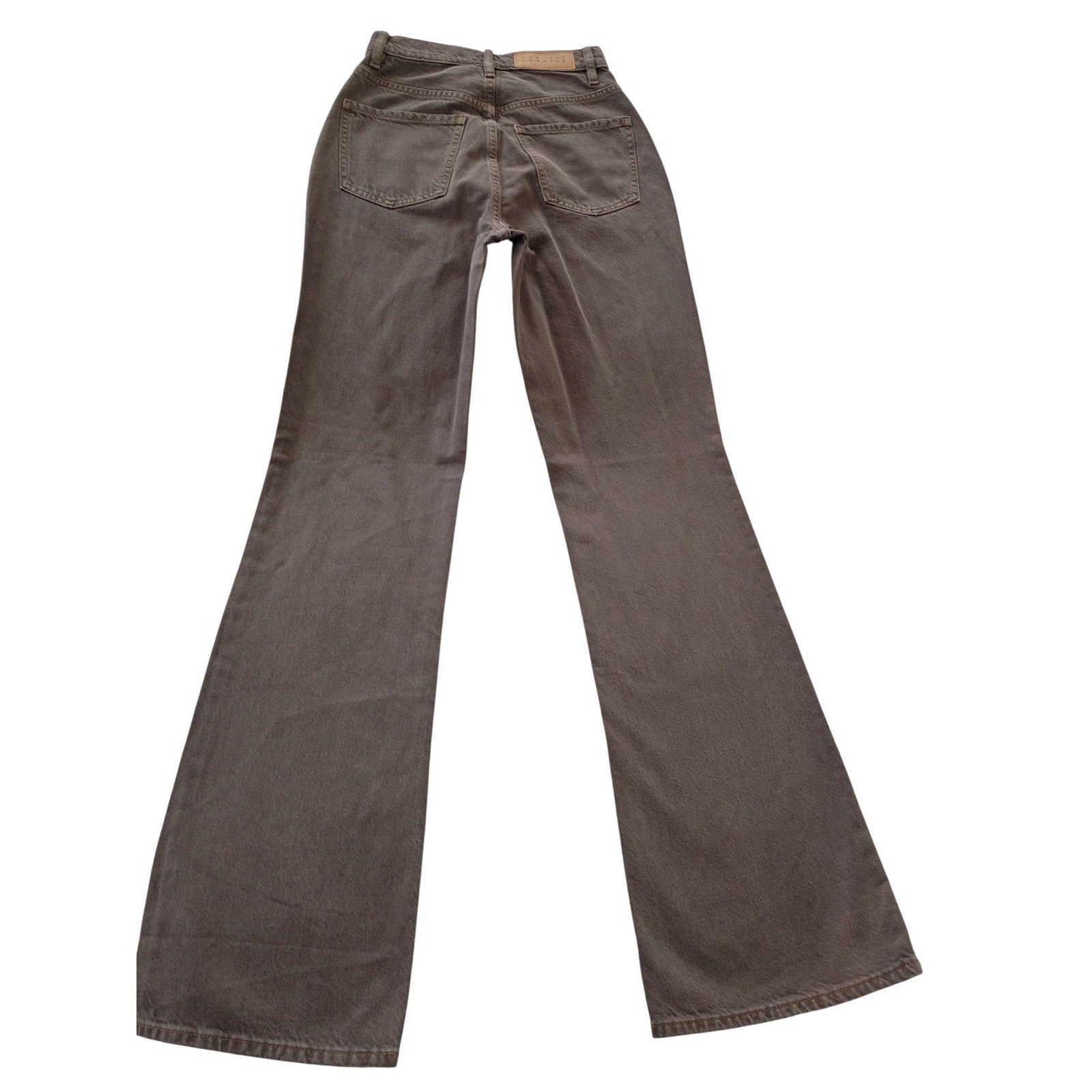 PacSun Y2K High Rise Bootcut Flare Jeans Mocha Brown Denim 24x33 Tall NWOT