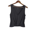 GAPFIT Black Moisture Wicking Breathable Twist-Front Athletic Tank Top S