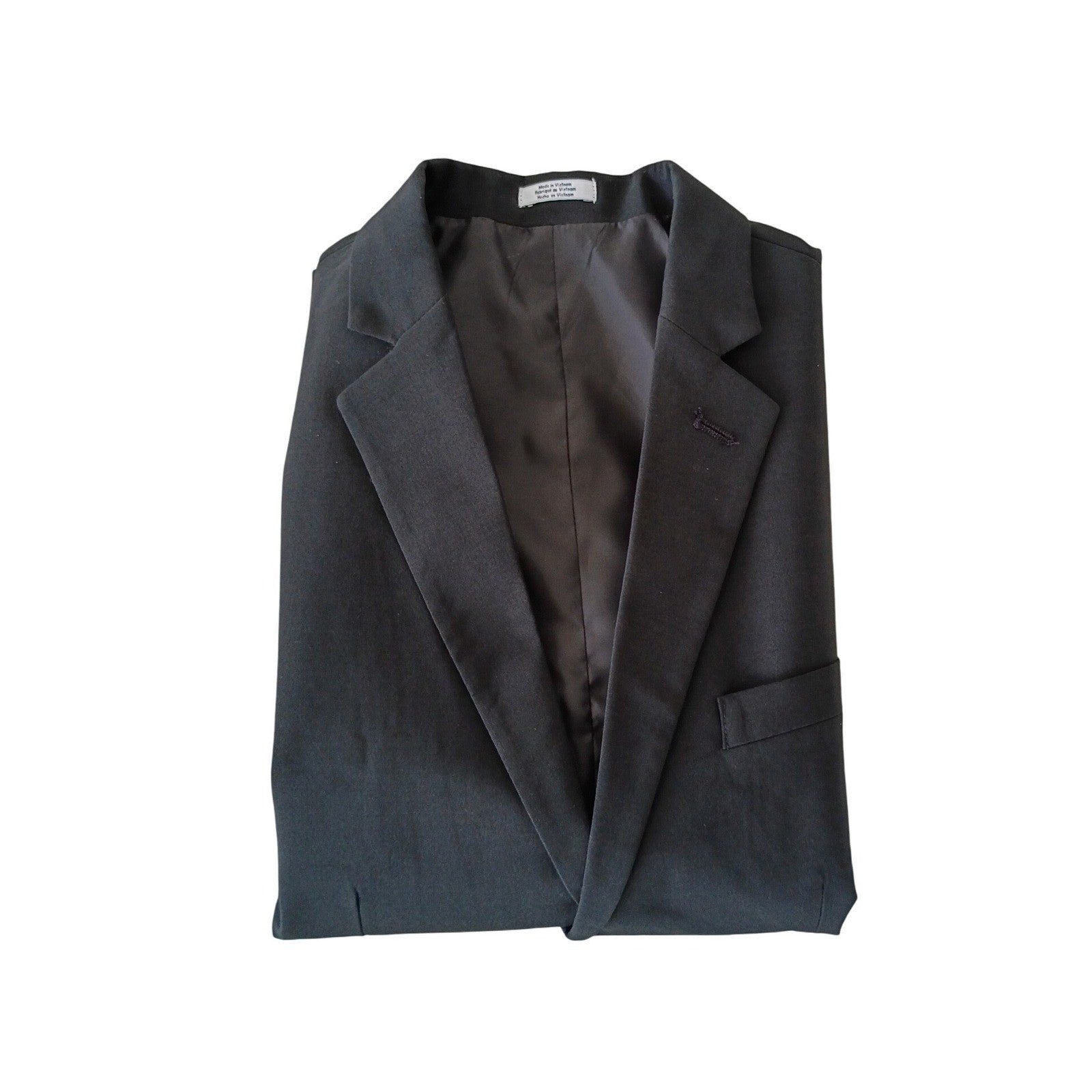 Calvin Klein Boys 12 Charcoal Gray Blazer Suit Jacket Formal Wedding