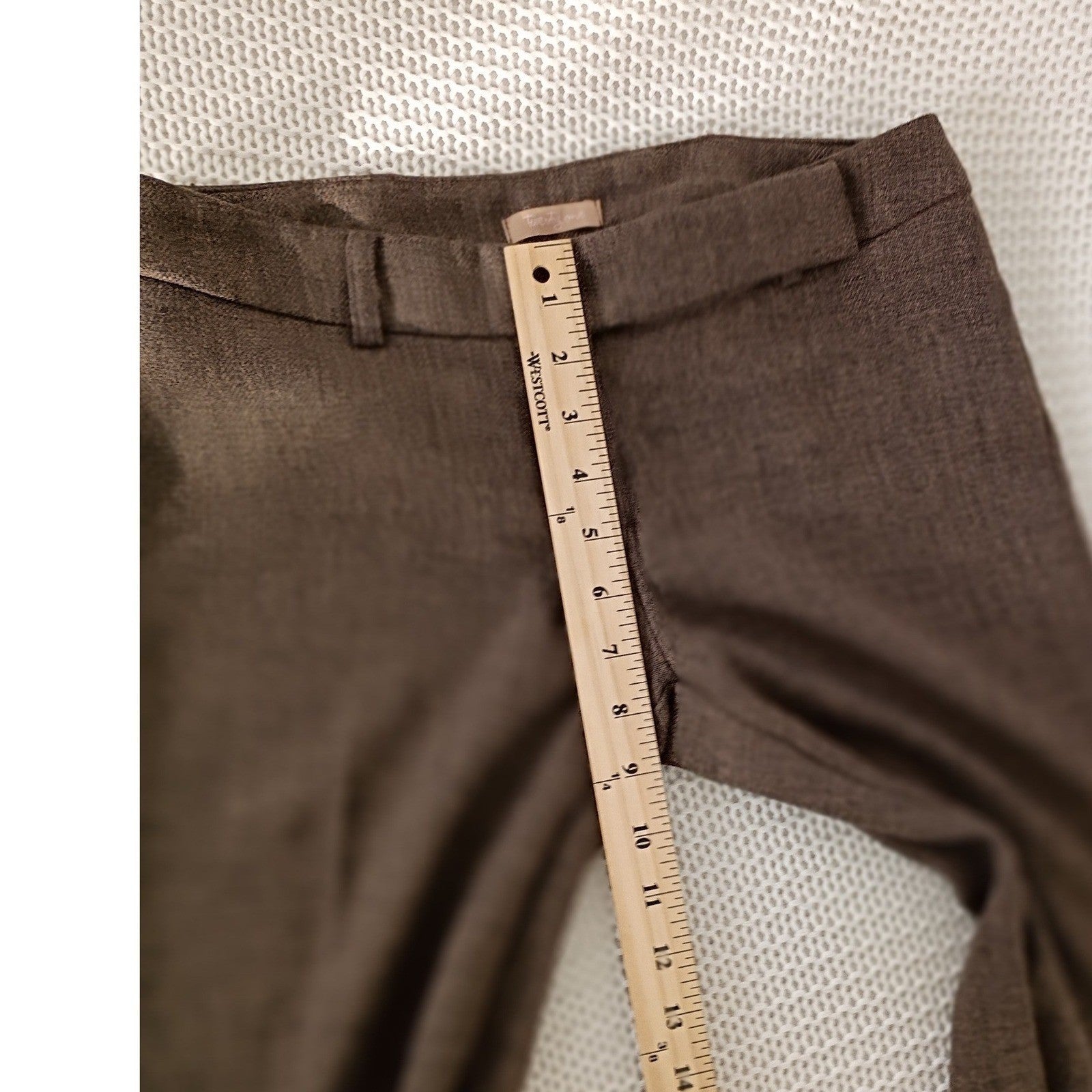 Forever 21 Twenty One NEW Brown High Rise Flare Trousers Textured W28 S