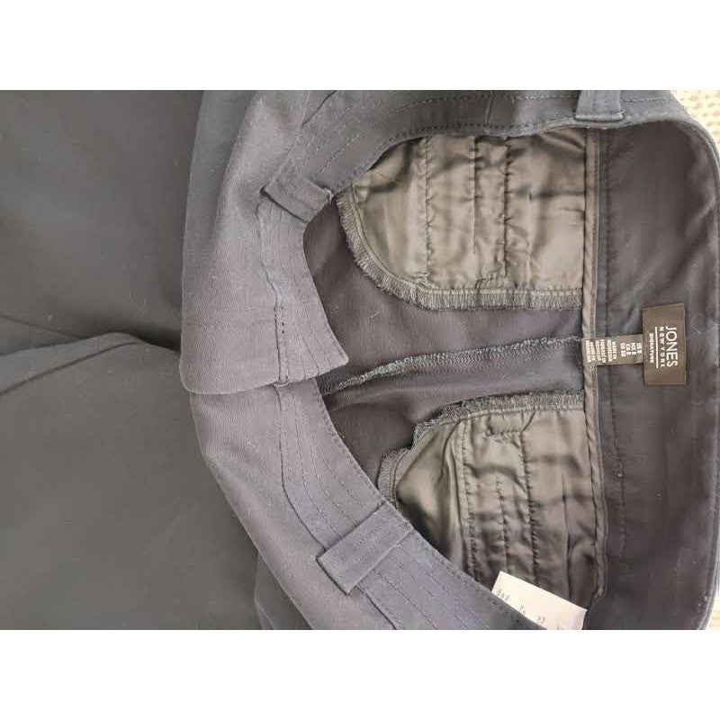 Jones New York Signature Dress Pants Navy Straight Stretch W28-29 NWOT