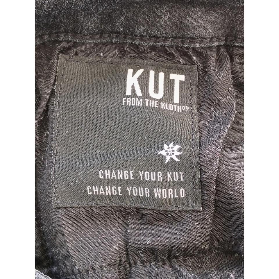 Kut From The Kloth Dark Wash Straight Leg Jeans Women Size 12 Stretch Denim