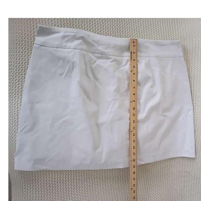 Zac & Rachel White Pleated Skort Womens Plus 20W Stretch Casual NWOT