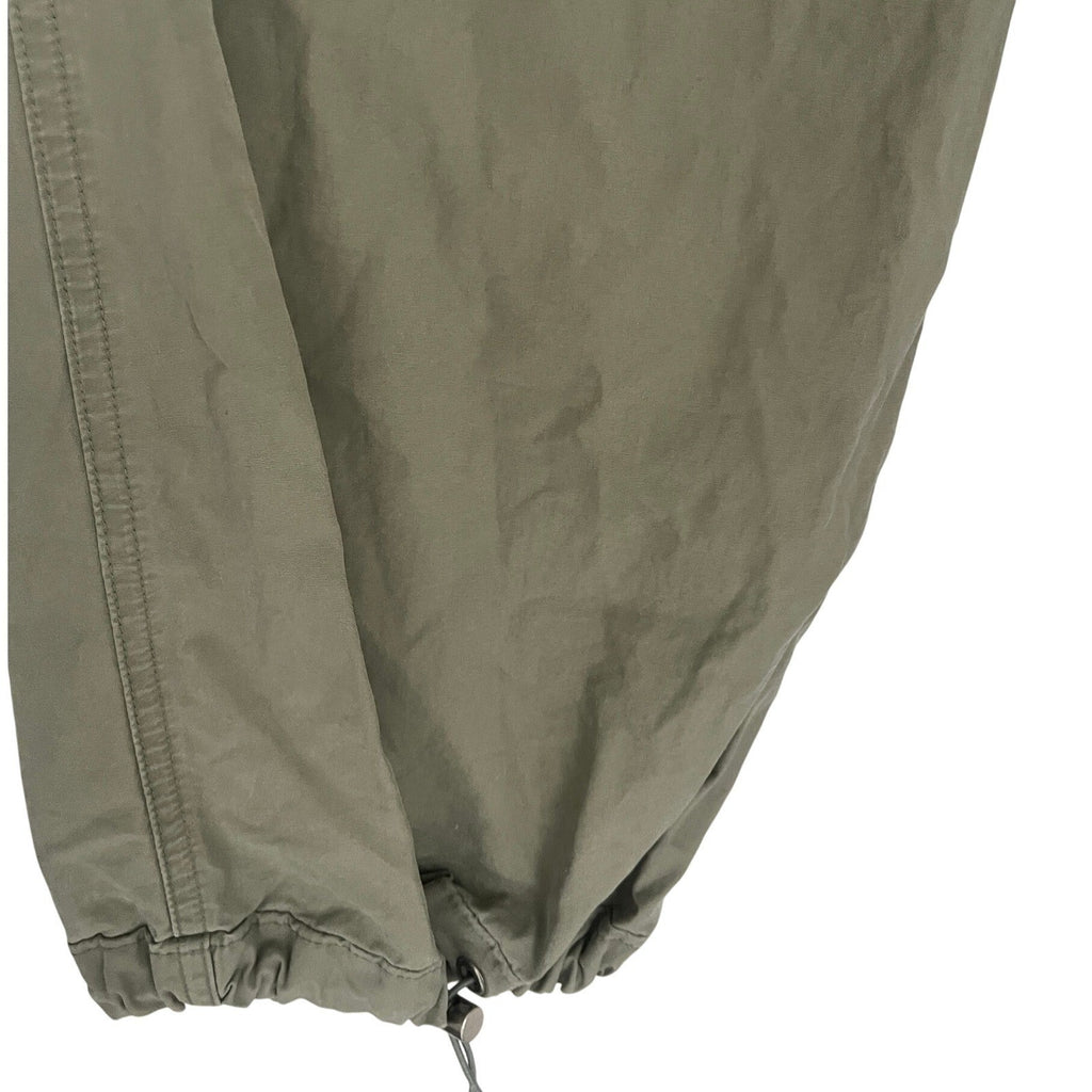 Banana Republic Olive Green Cargo Pants Drawstring Cropped Leg Size Fit 26)