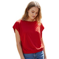 Red Coquette Baby Tee Womens S Fitted Stretch Y2K Going Out Soft Girl Top
