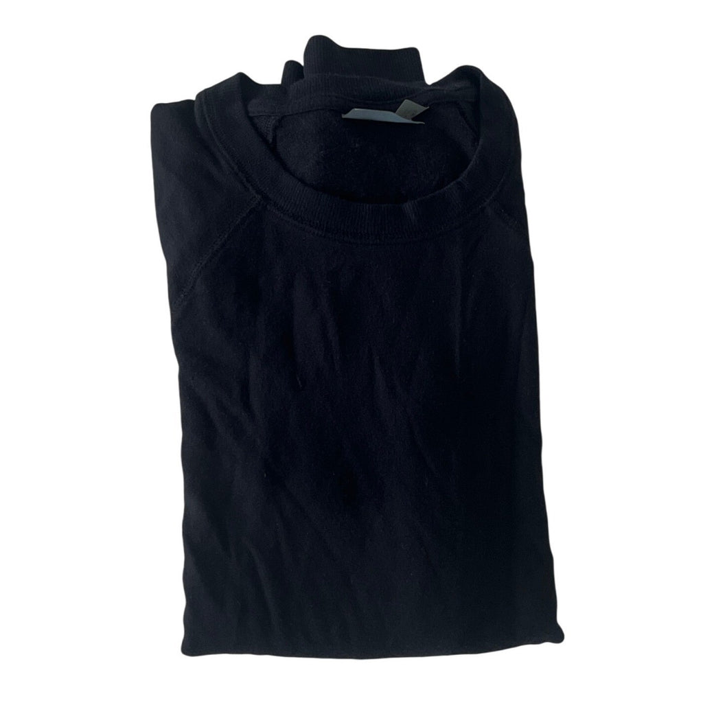 ATHLETA Black Wrap Front Long Sleeve Top S Modal Spandex Retro-Chic