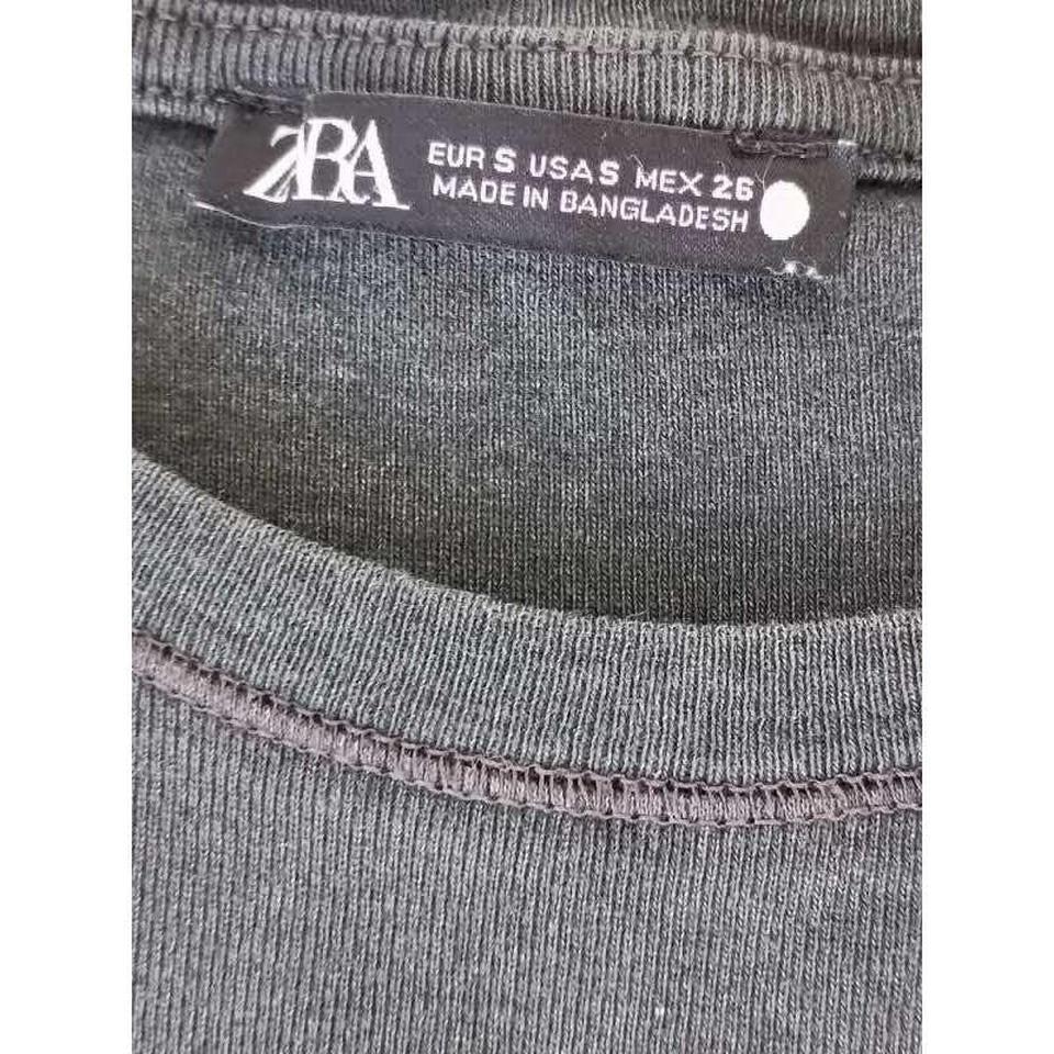 Lot of 2 Zara Gap Mossimo Womens Basic Short Sleeve Tops Black Grey S XS