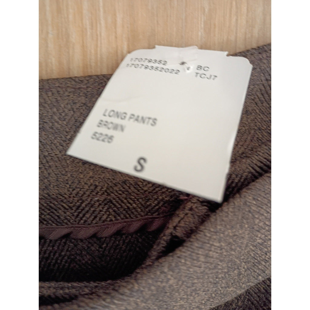 Forever 21 Twenty One NEW Brown High Rise Flare Trousers Textured W28 S