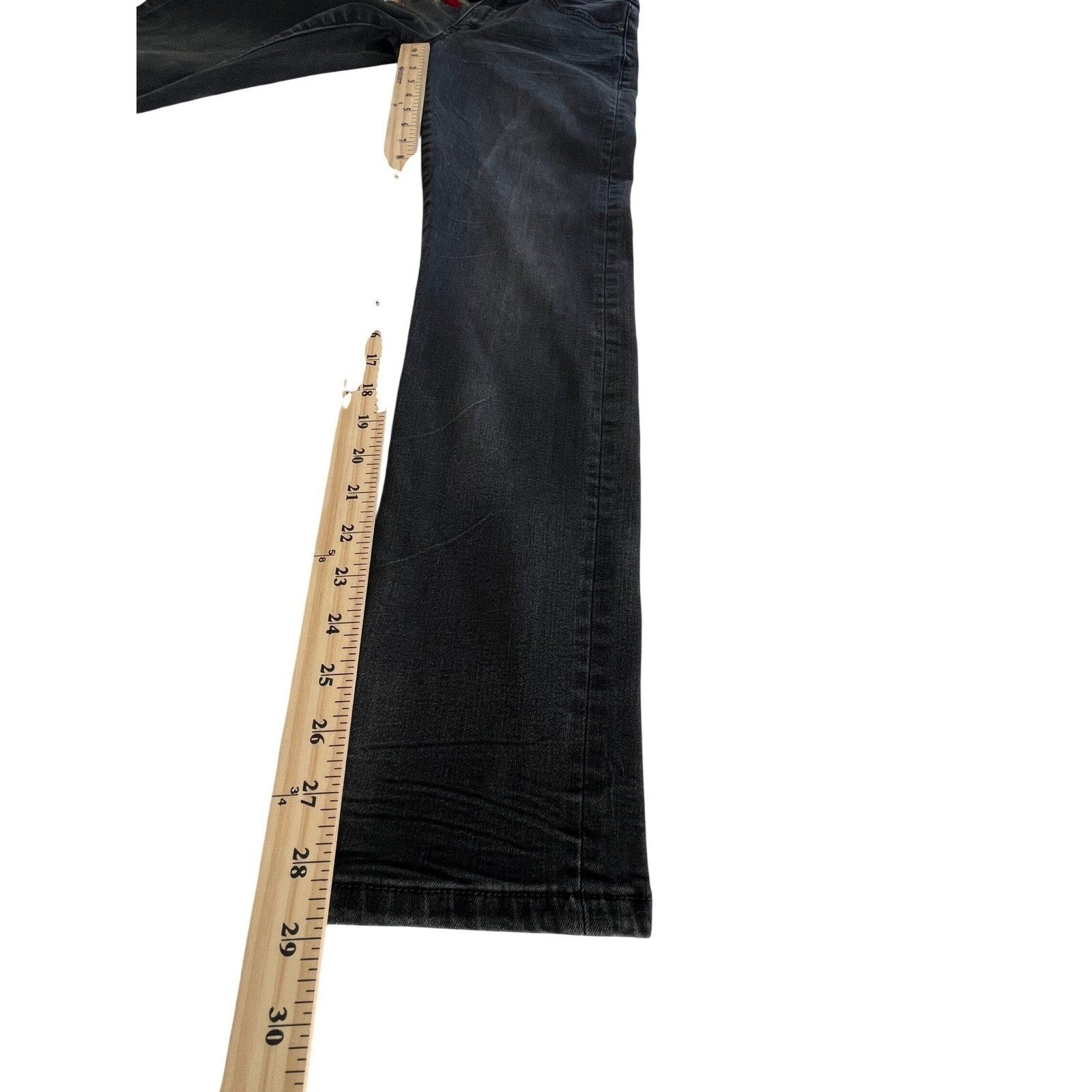 William Rast Slim Straight Black Wash Denim 27x29 NWOT Heritage Premium Jeans