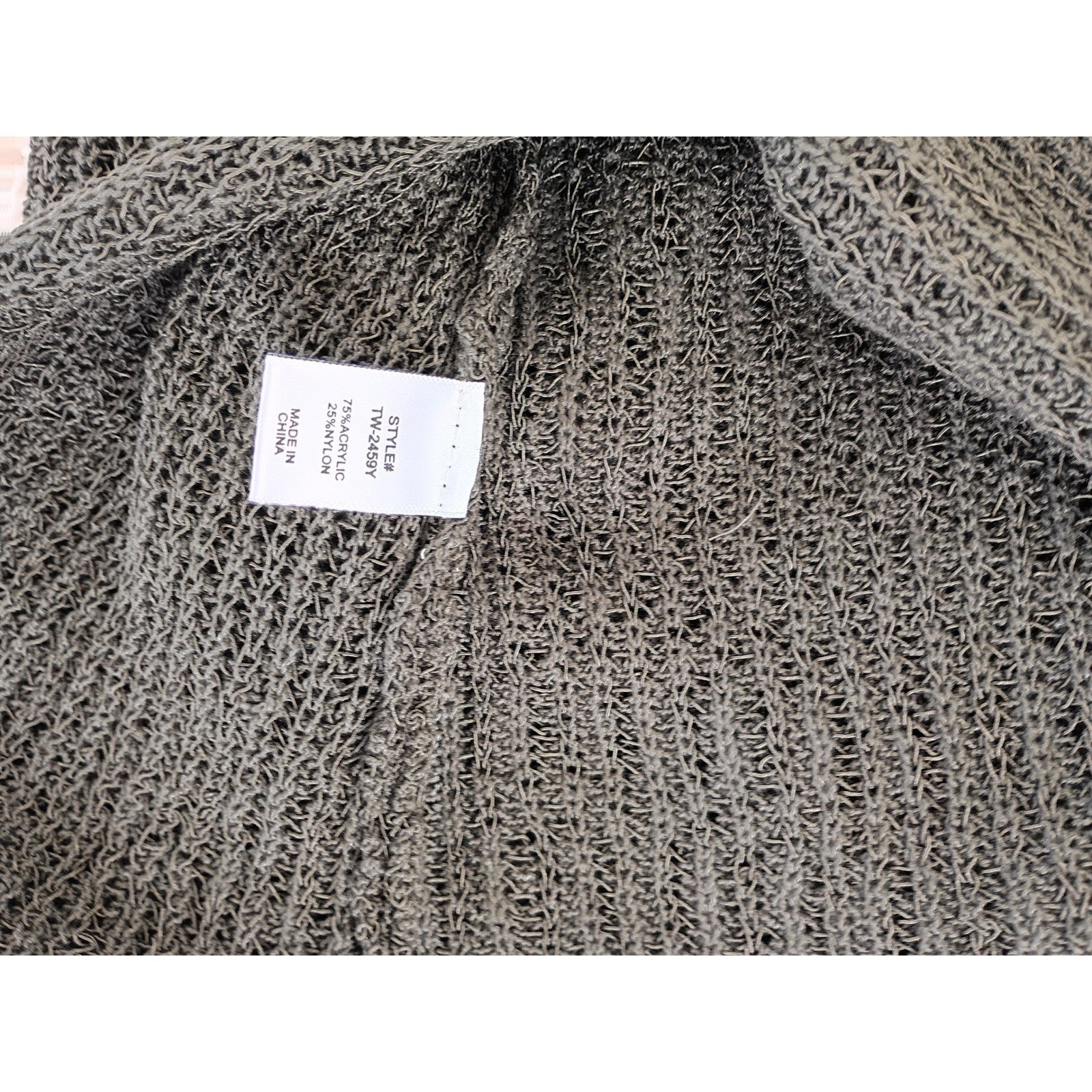 NWT -Zenana Olive Green Open Knit V-Neck Tank Top Sleeveless Vest XL
