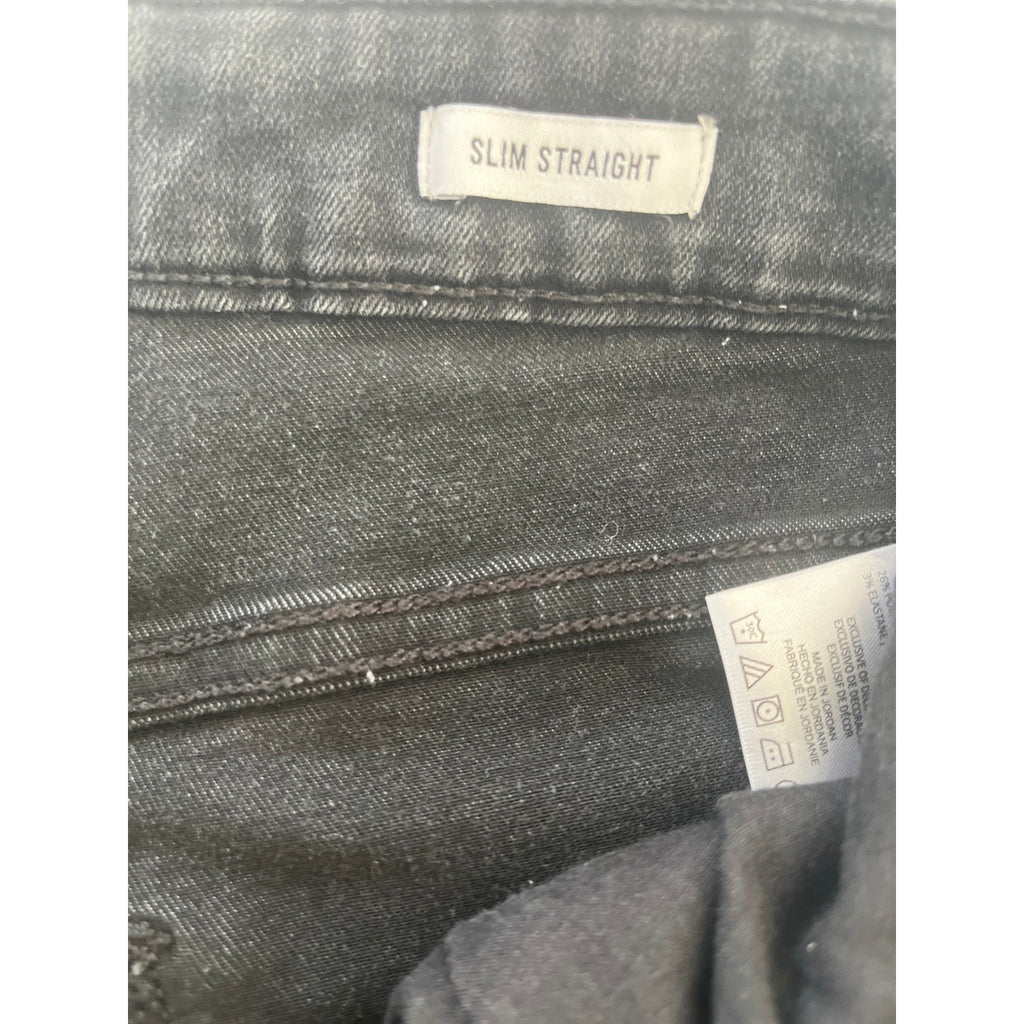 William Rast Slim Straight Black Wash Denim 27x29 NWOT Heritage Premium Jeans