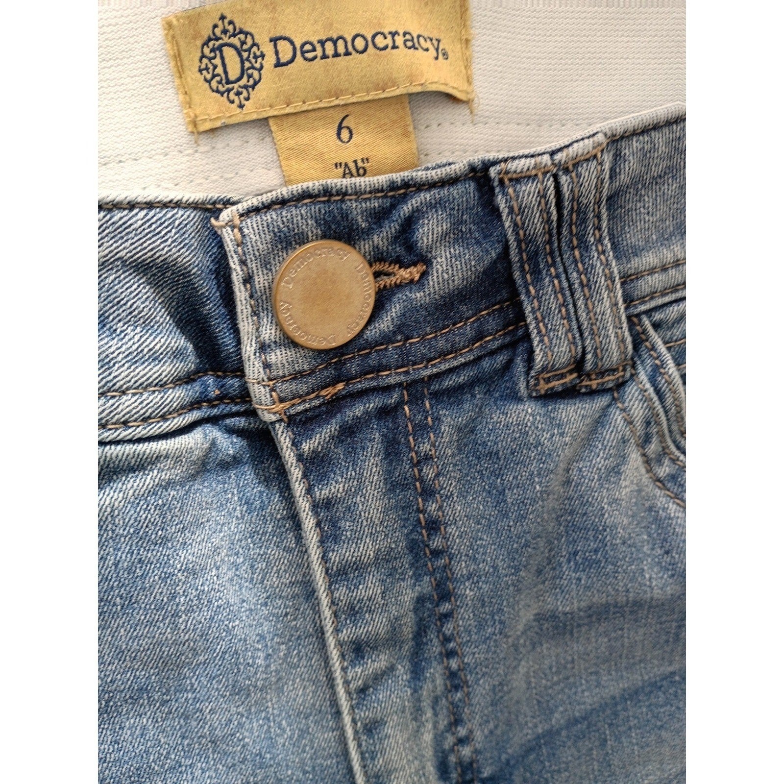 Democracy Ab Solution Straight Jeans Medium Wash Blue W29x29 Tag 6