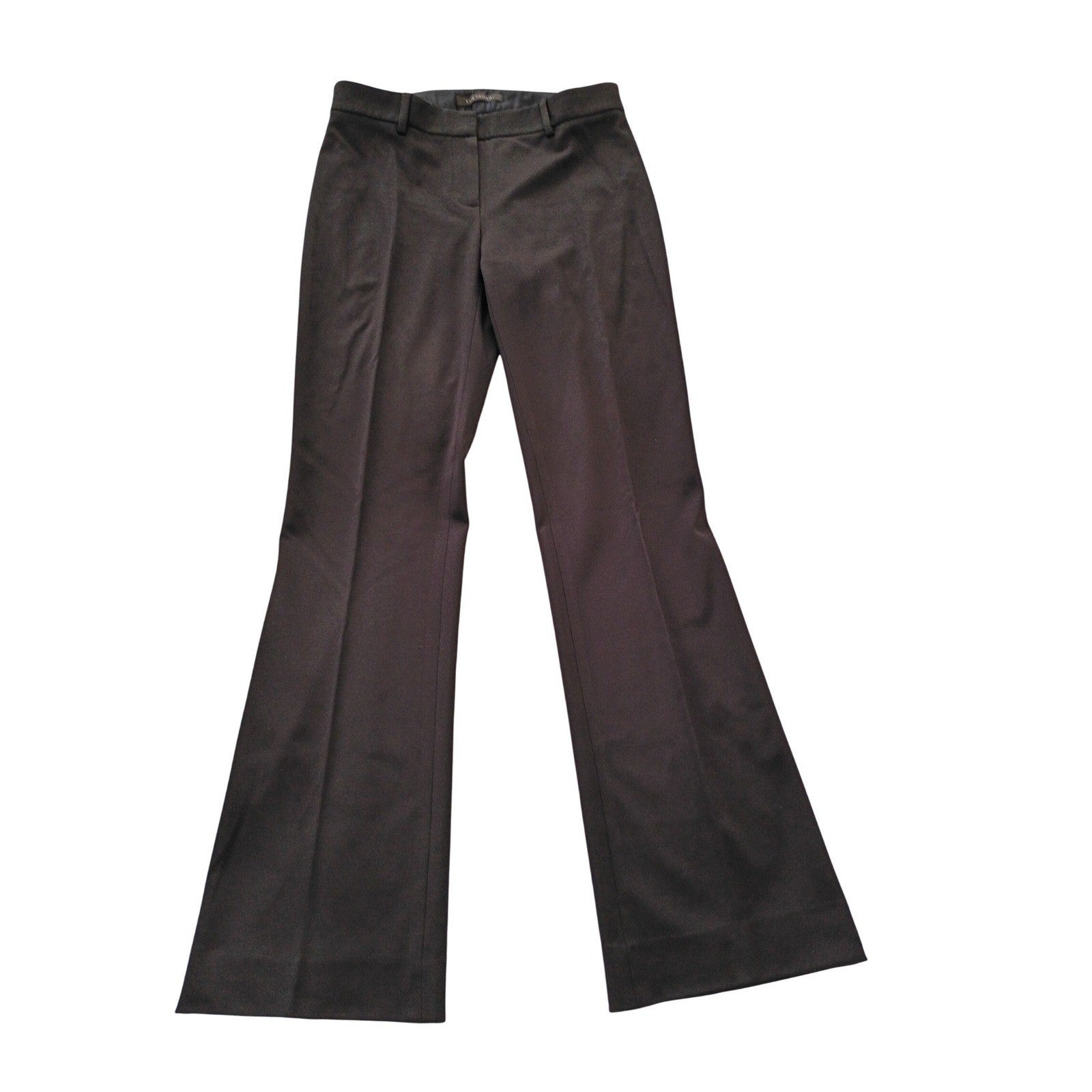 Elie Tahari Black Flare Leg Dress Pants Womens 28 Tailored Career Trousers