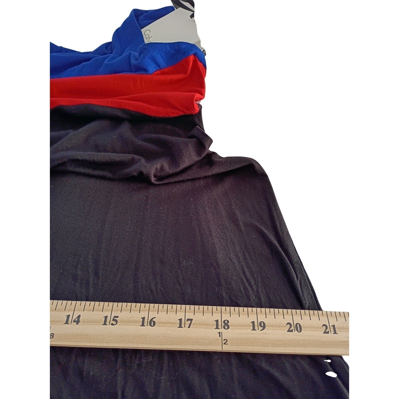 Calvin Klein Colorblock Maxi Dress Blue Red Black Sleeveless NWT 6/Small  Bold