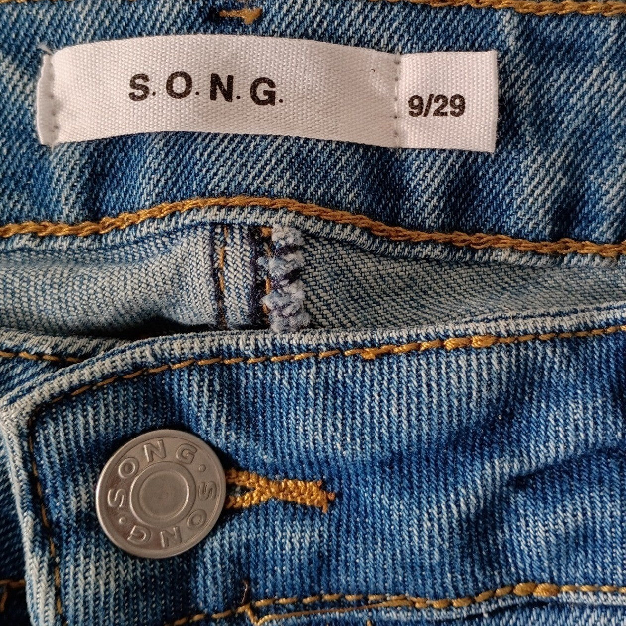 Y2K Vintage Flare Bootcut Jeans Blue Denim 29x29 Effortless S.O.N.G.