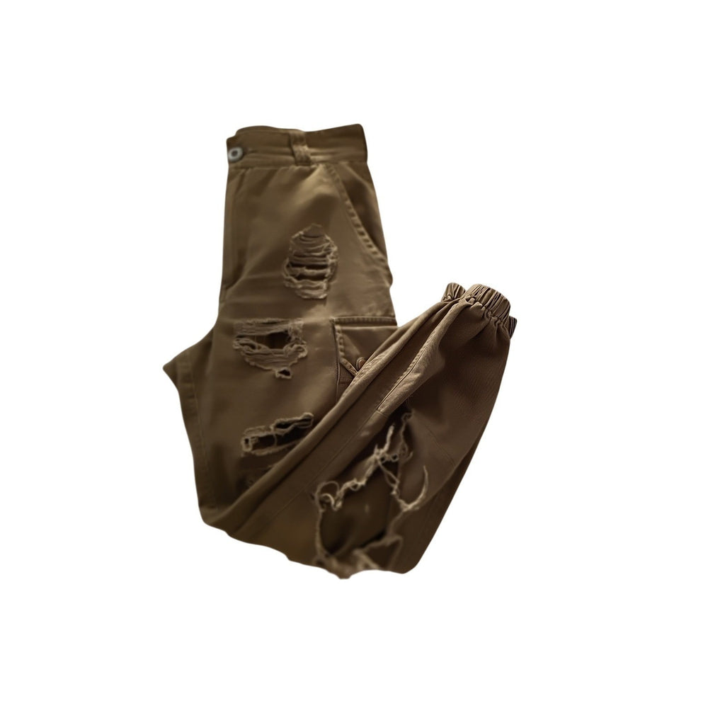 CARMAR CARMAR Olive Green Distressed Cargo Pants Size 26 VTG Grunge Style