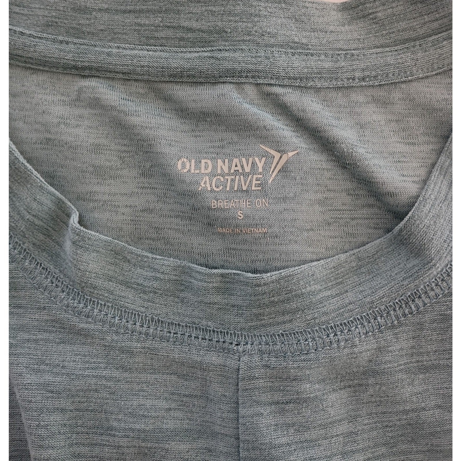 Old Navy Active Womens Blue Heathered Twist Front Tank Top Size Small