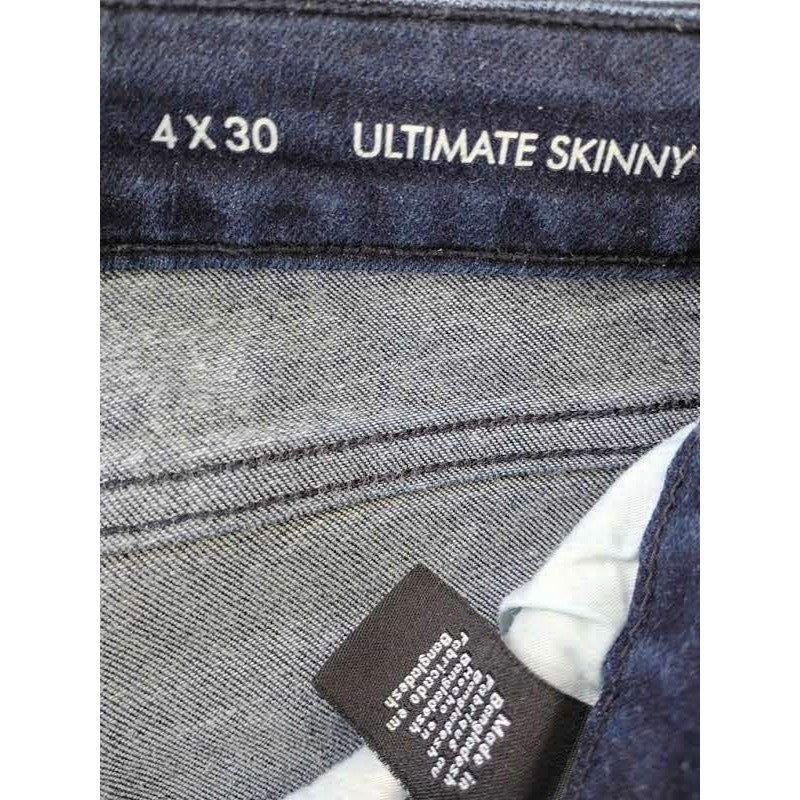 Calvin Klein Jeans Womens Ultimate Skinny Dark Wash Denim Blue Jeans 28x30
