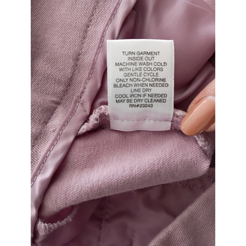 New York Company Stretch Pink Cropped Career Pants Womens Size 2