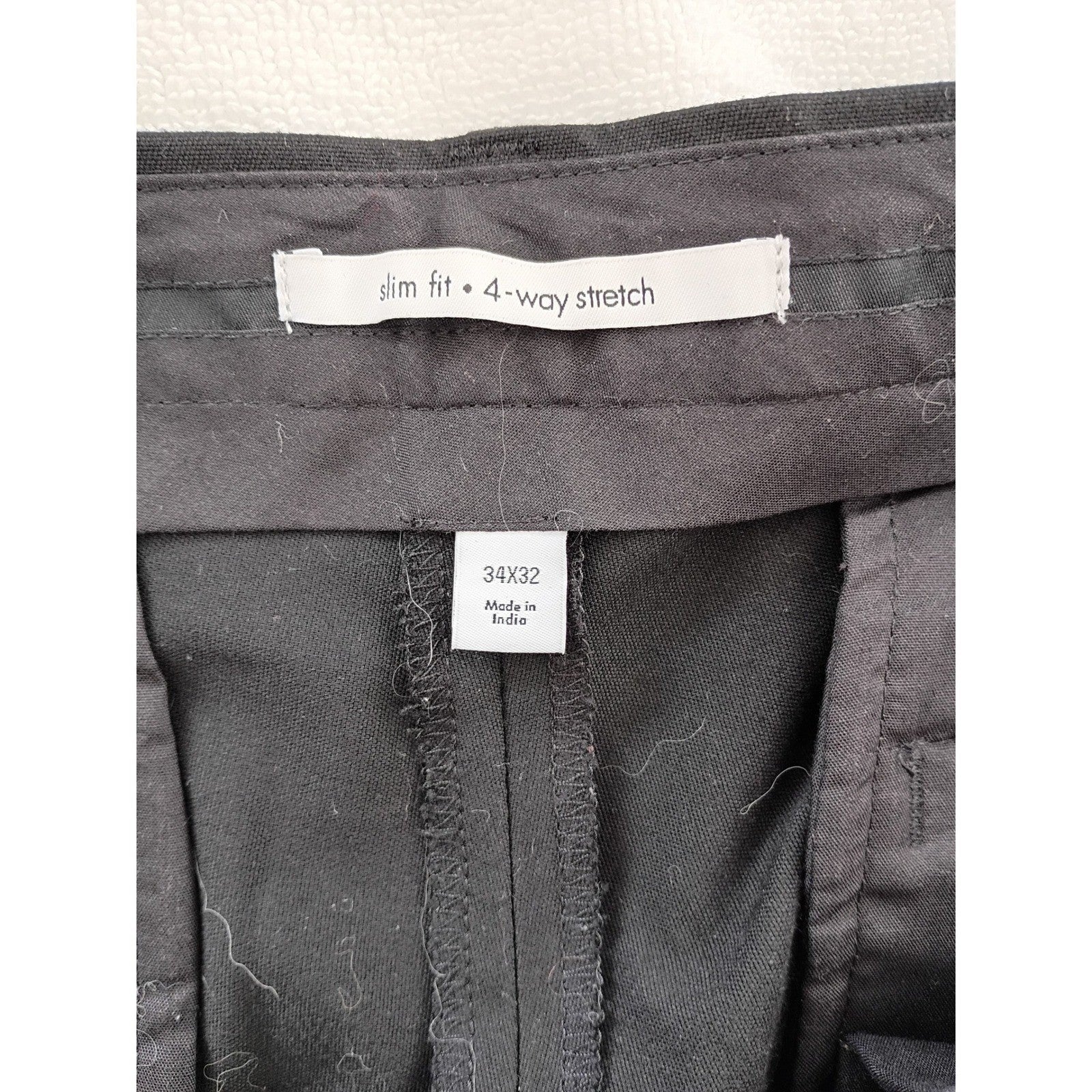 Calvin Klein Infinite Slim Fit Dress Pants Men's 34x32 Black 4-Way Stretch NWOT