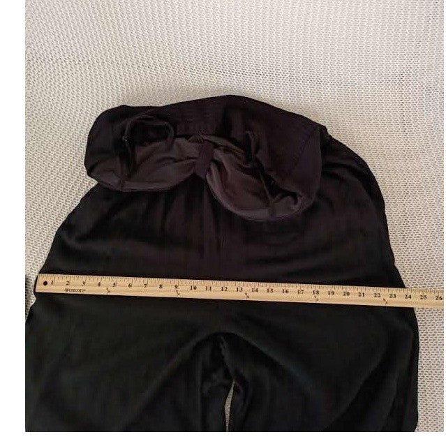Lily Rose XL Black Wide Leg Jumpsuit Sweetheart Tie Front Smocked Coquette Curve