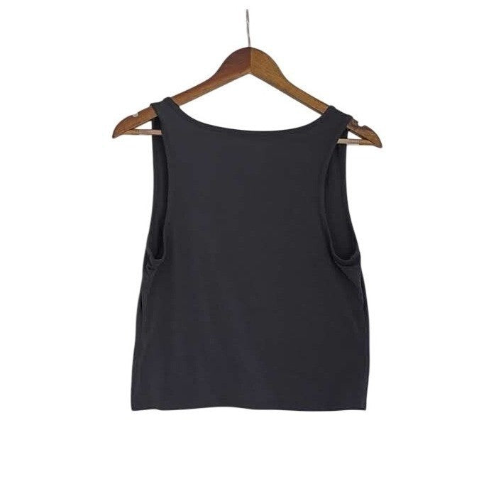 GAPFIT Black Moisture Wicking Breathable Twist-Front Athletic Tank Top S