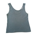 Bryn Walker Tank Top S Blue Tencel Cotton Scoop Neck Sleeveless Made USA