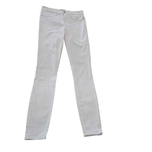 Abercrombie & Fitch White Harper Mid Rise Super Skinny Jeans 26x29 2R NWOT