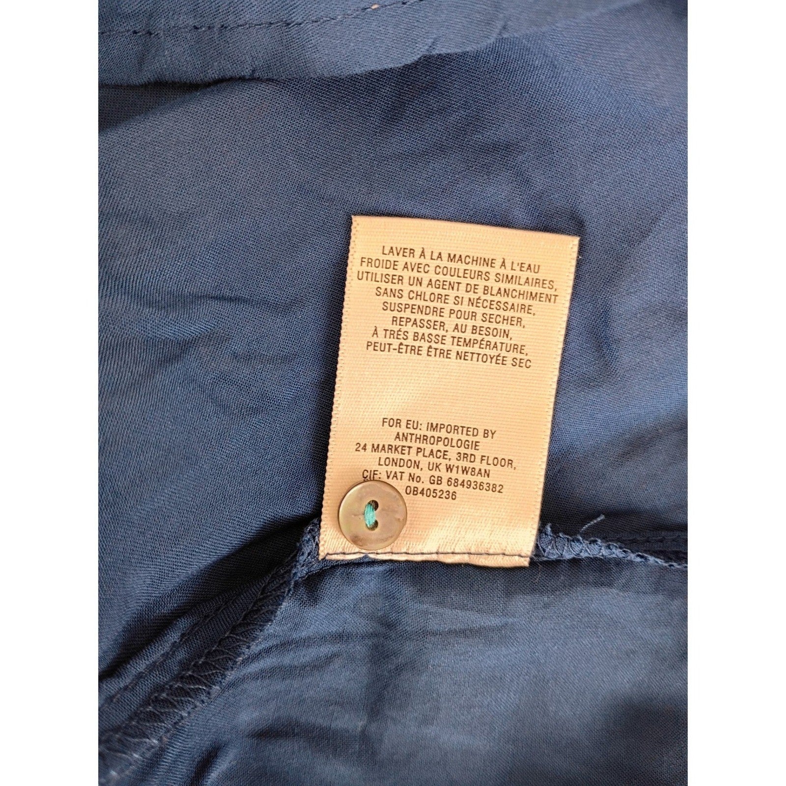 Maeve Anthropologie Teal Blue Peplum Blouse Split Neck Rayon Top Fits S Boho $88