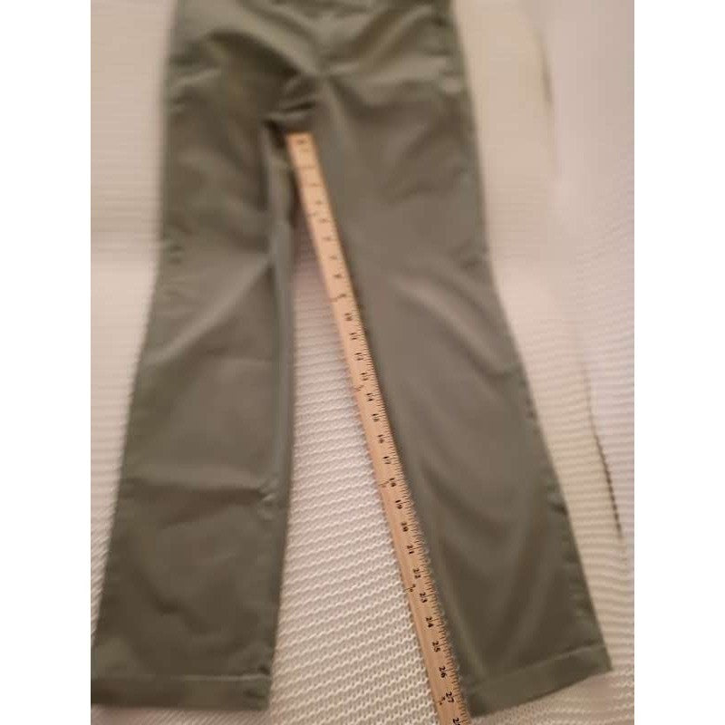 Banana Republic Straight Pants Olive 97% Cotton Stretch Womens 28x27