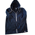 GRAND RUNNING CLUB NWT Navy Blue Lightweight Hooded Windbreaker Jacket