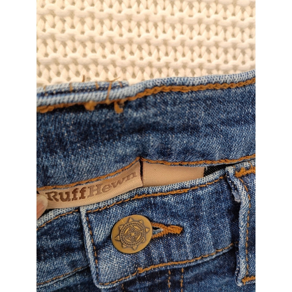 RuffHewn Womens Bootcut Jeans Size 10 30x31 Mid Wash Blue Stretch Denim
