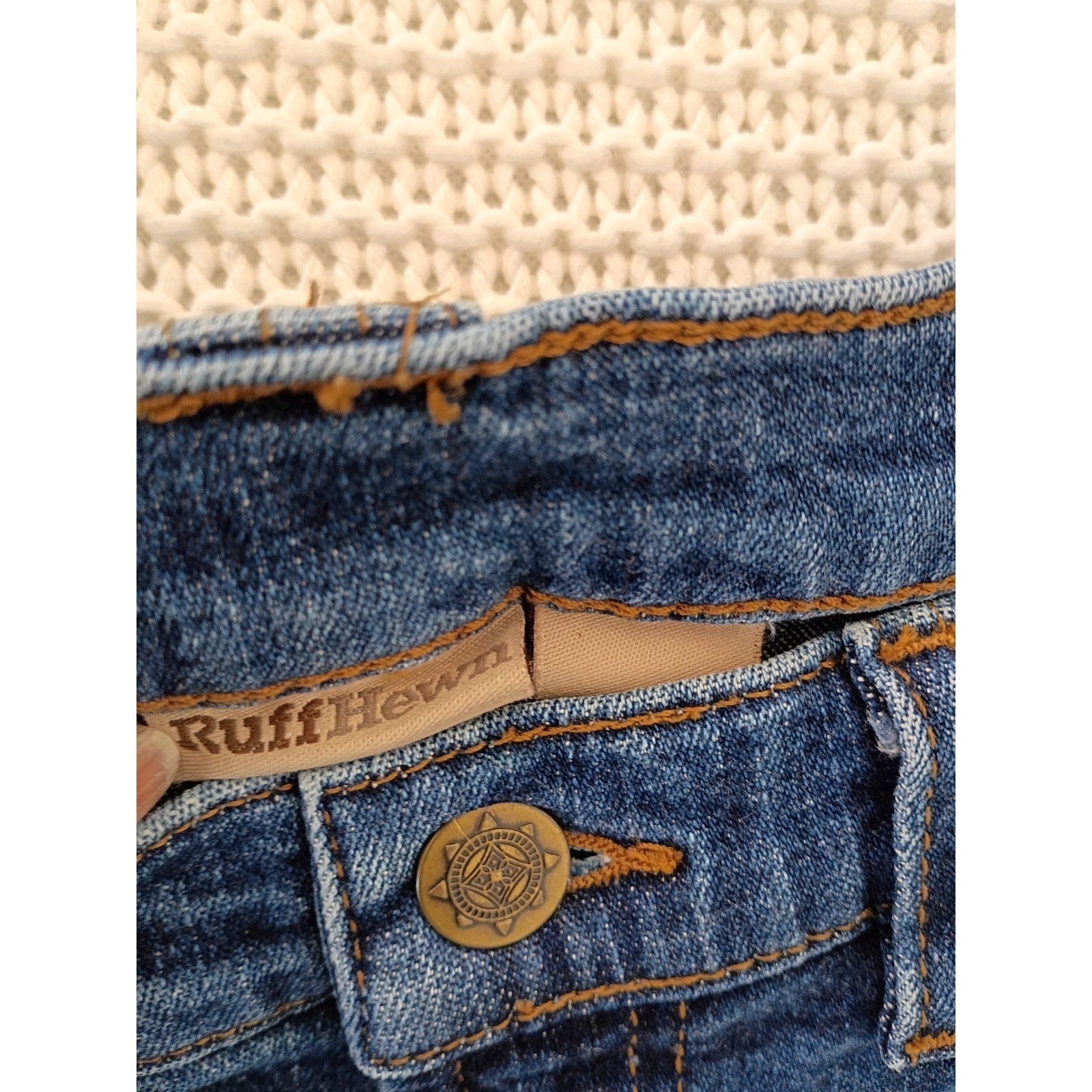 RuffHewn Womens Bootcut Jeans Size 10 30x31 Mid Wash Blue Stretch Denim