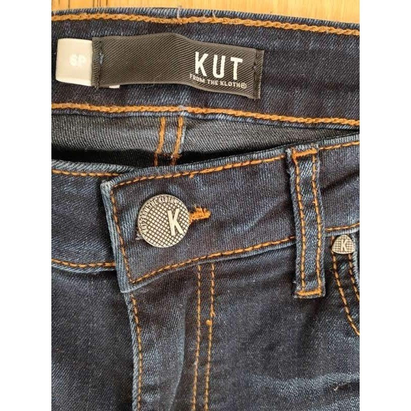 KUT from the Kloth Donna High Rise Skinny Jeans Dark Wash Fits 27-28x26 NWOT
