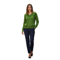 Gap V Neck Sweater Women's  Green Pullover Wool Knit Casual Top Size S