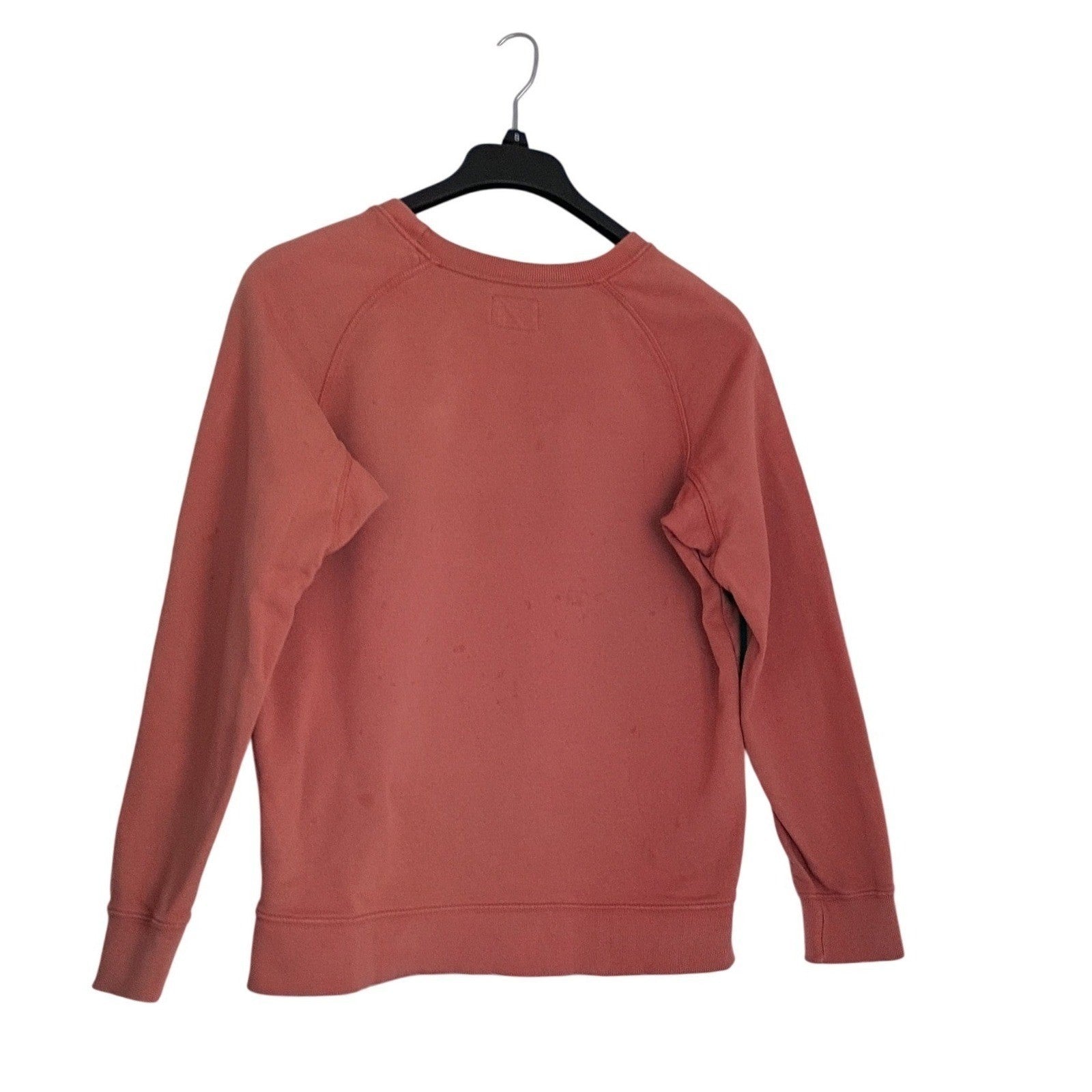 Pact 100% Organic Cotton Raglan Crewneck Sweatshirt Large Terracotta Pink