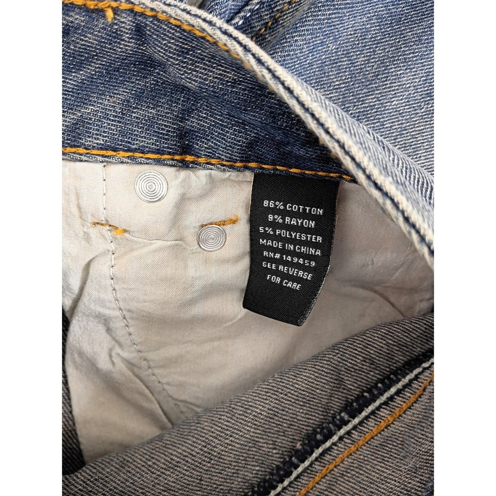 Ashley Mason $78 Premium Blue Wash Straight Leg Jeans Size 3 26x29 Denim
