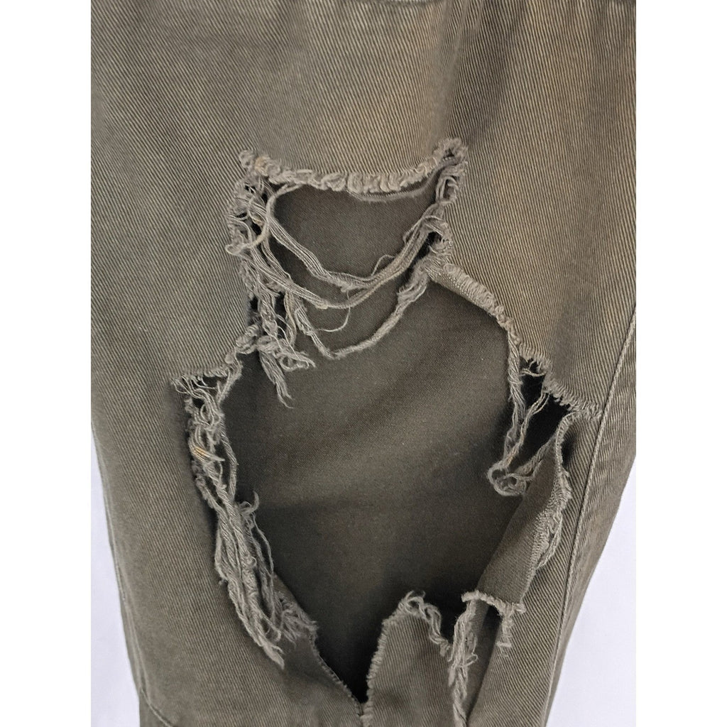CARMAR CARMAR Olive Green Distressed Cargo Pants Size 26 VTG Grunge Style