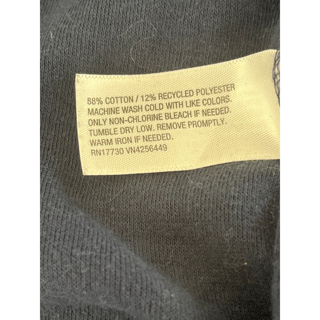 Goodfellow & Co Cotton Quarter Zip Pullover Sweater Navy Blue Size M Versatile