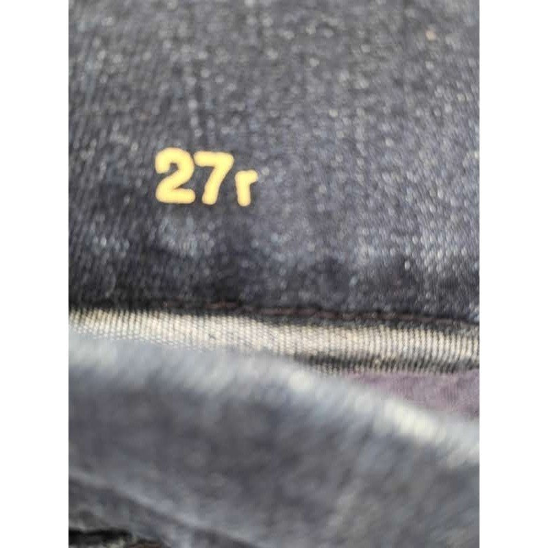 GAP 1969 High Rise Bootcut Flare Clean Dark Indigo Jeans 27x33 Stretch Denim