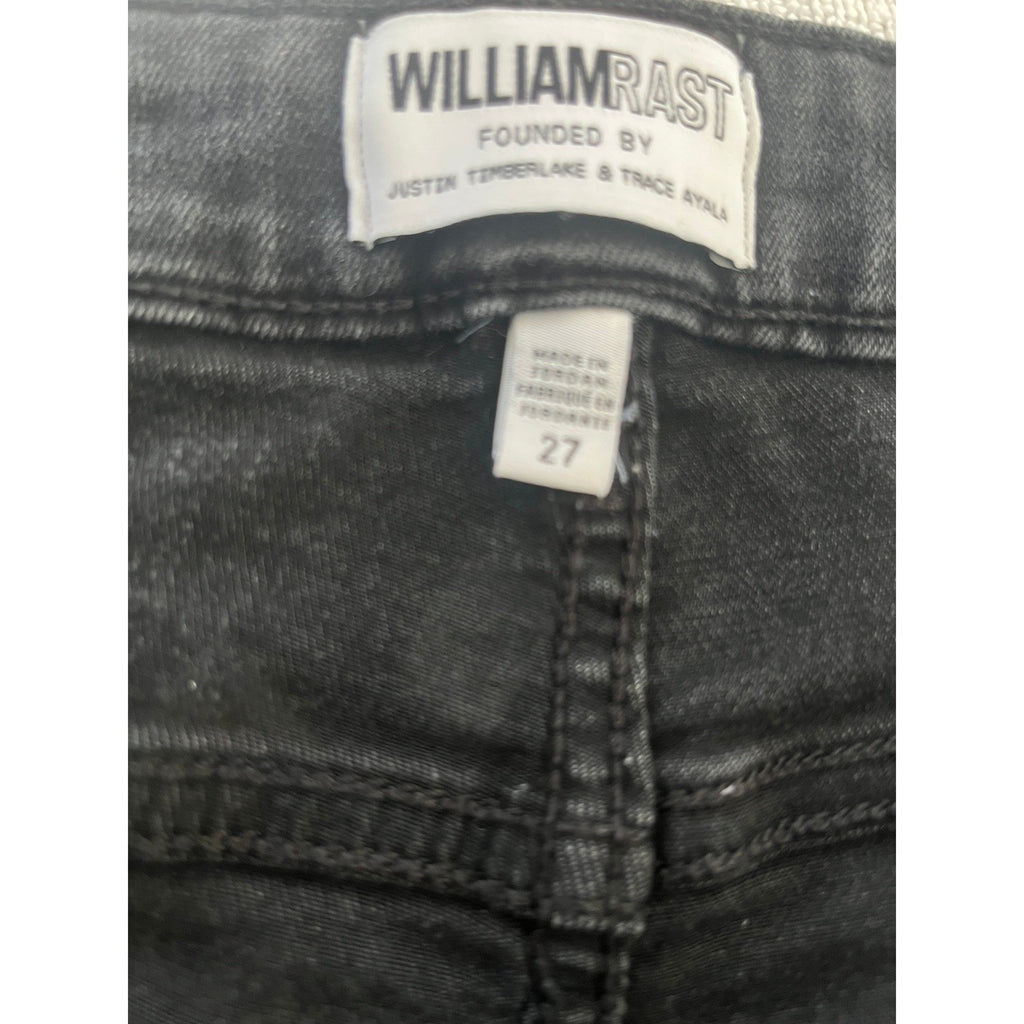 William Rast Slim Straight Black Wash Denim 27x29 NWOT Heritage Premium Jeans