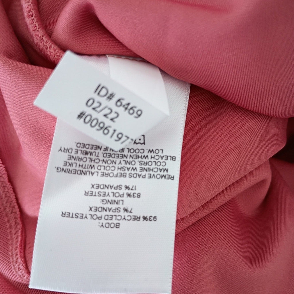 Express Body Contour Ruched Mesh Sweetheart Top Dark Rose Pink XS NWT