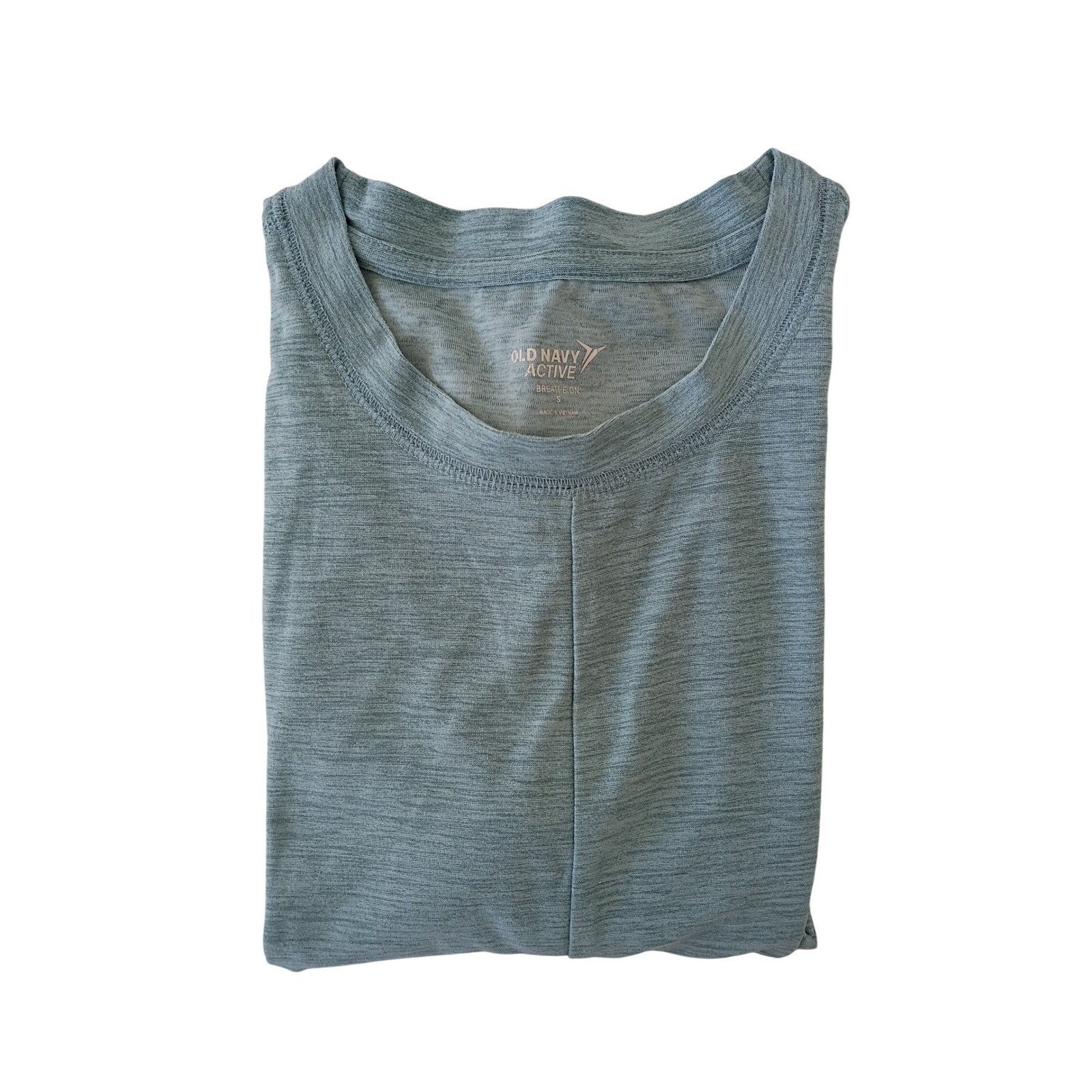 Old Navy Active Womens Blue Heathered Twist Front Tank Top Size Small