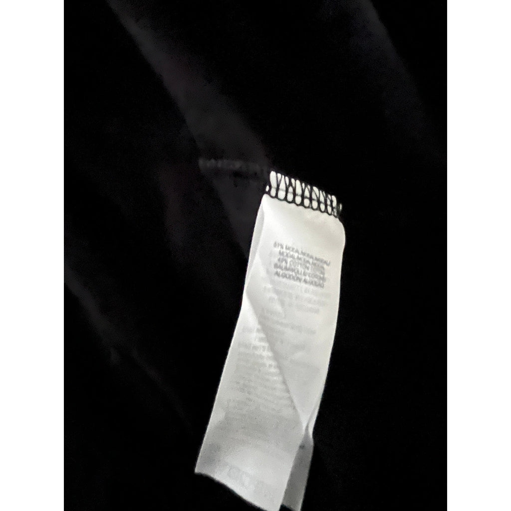 Muji Modal Cotton Blend Black Long Sleeve Top Size S Boat Neck Everyday Wear