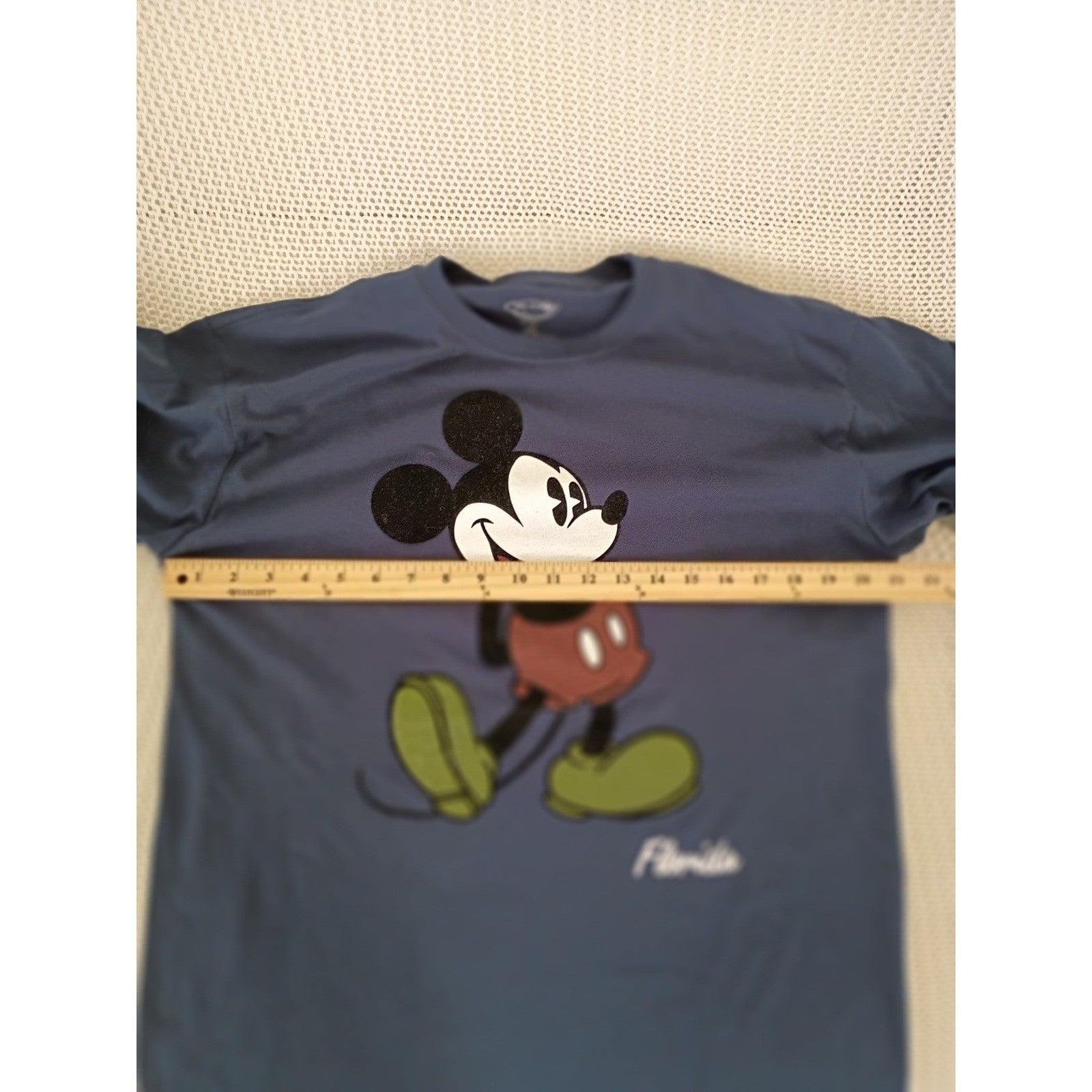 Disney Mickey NWT Mouse Florida Cotton Graphic T-Shirt Navy Blue Mens L 42/44