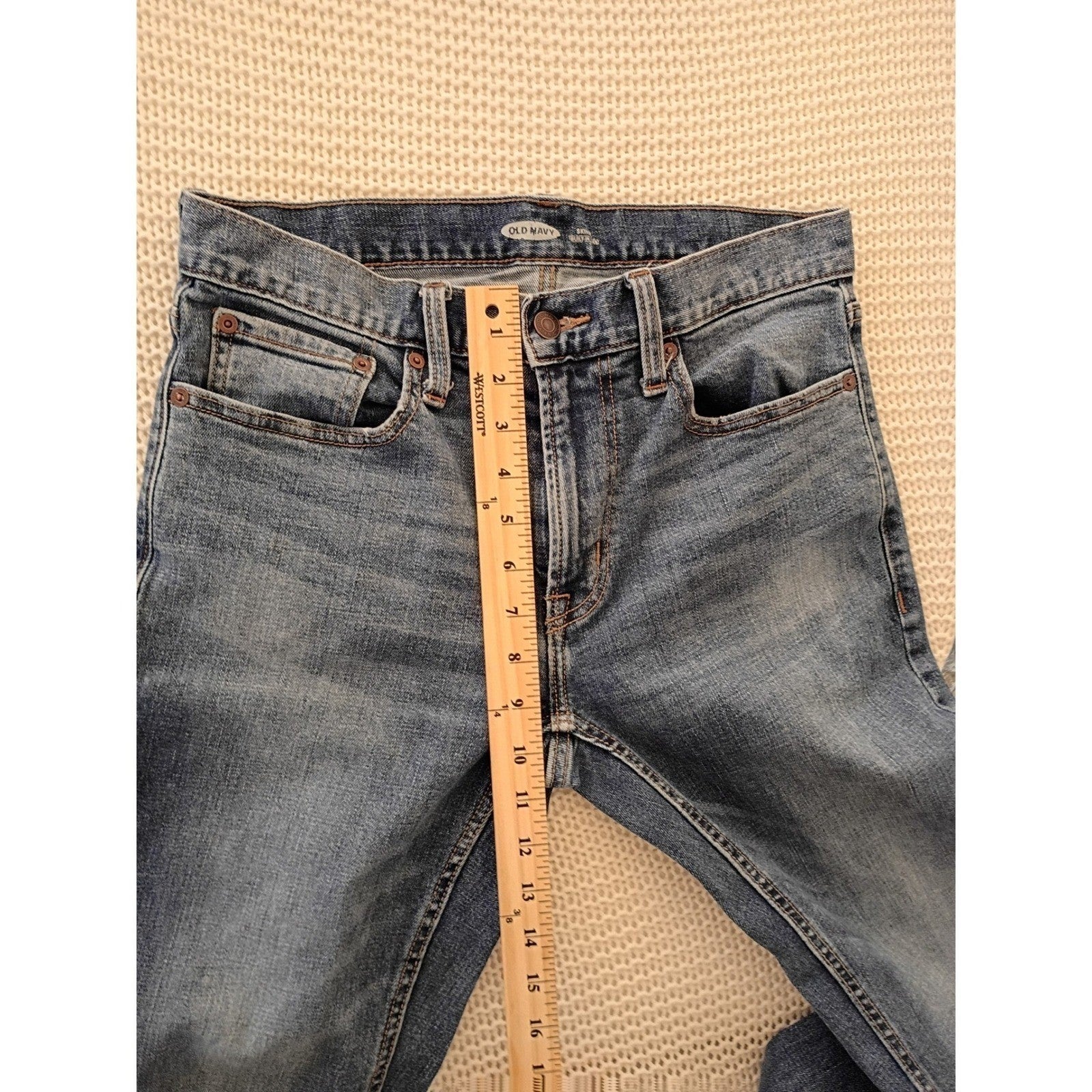 Old Navy Built-In Flex Skinny Jeans Medium Wash Men's 30x32 Stretch Denim