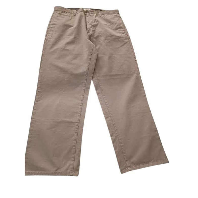 Gap Hudson Straight Leg Khaki Tan Chino Pants Mens 36x30 Cotton Trousers