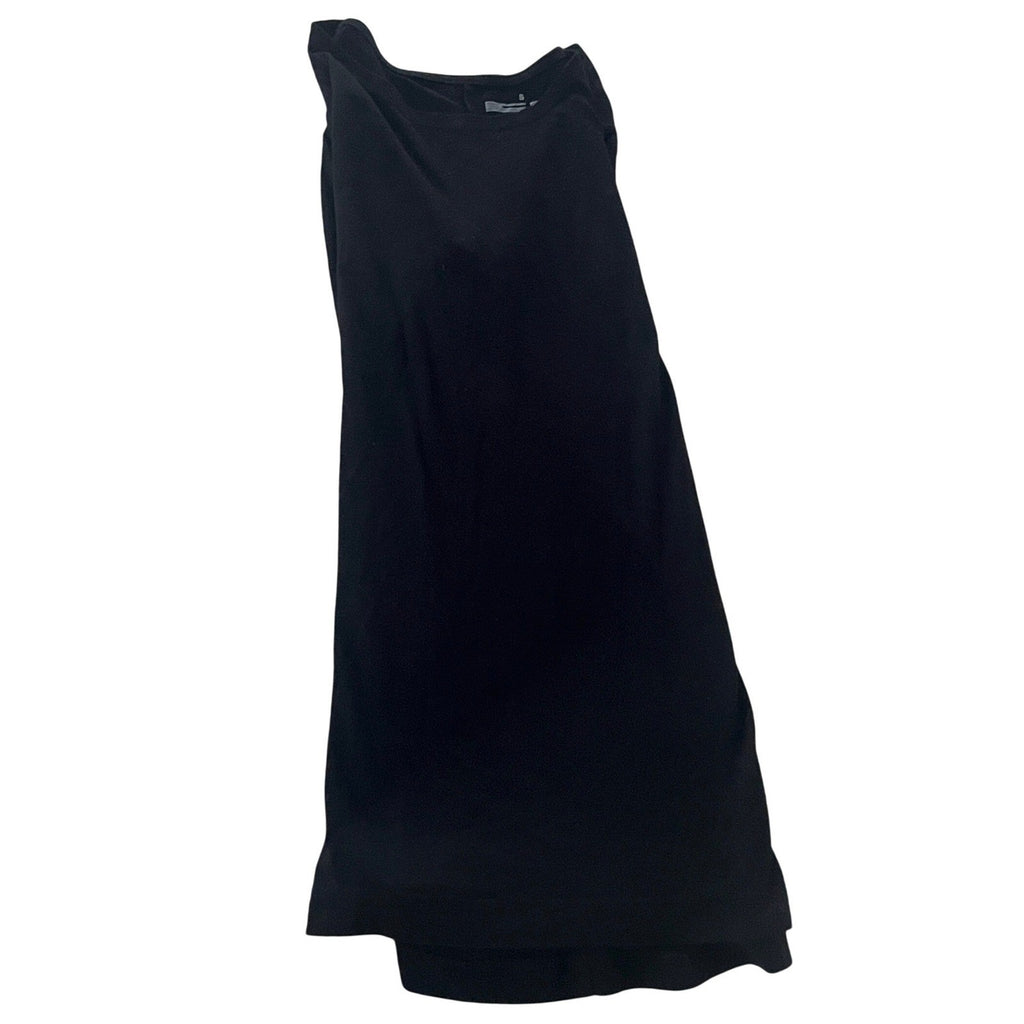 Muji Modal Cotton Blend Black Long Sleeve Top Size S Boat Neck Everyday Wear